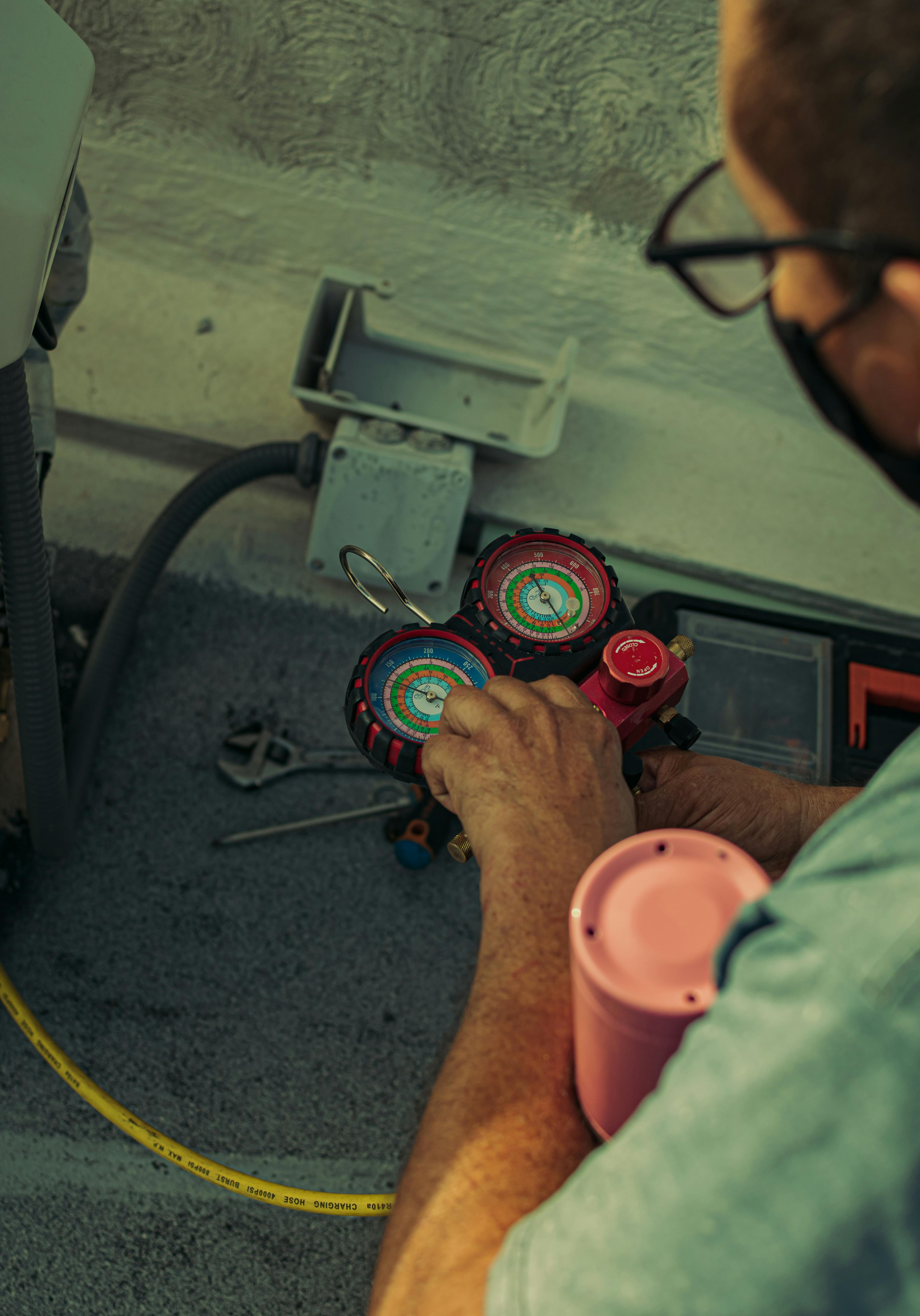 HVAC gauge check
