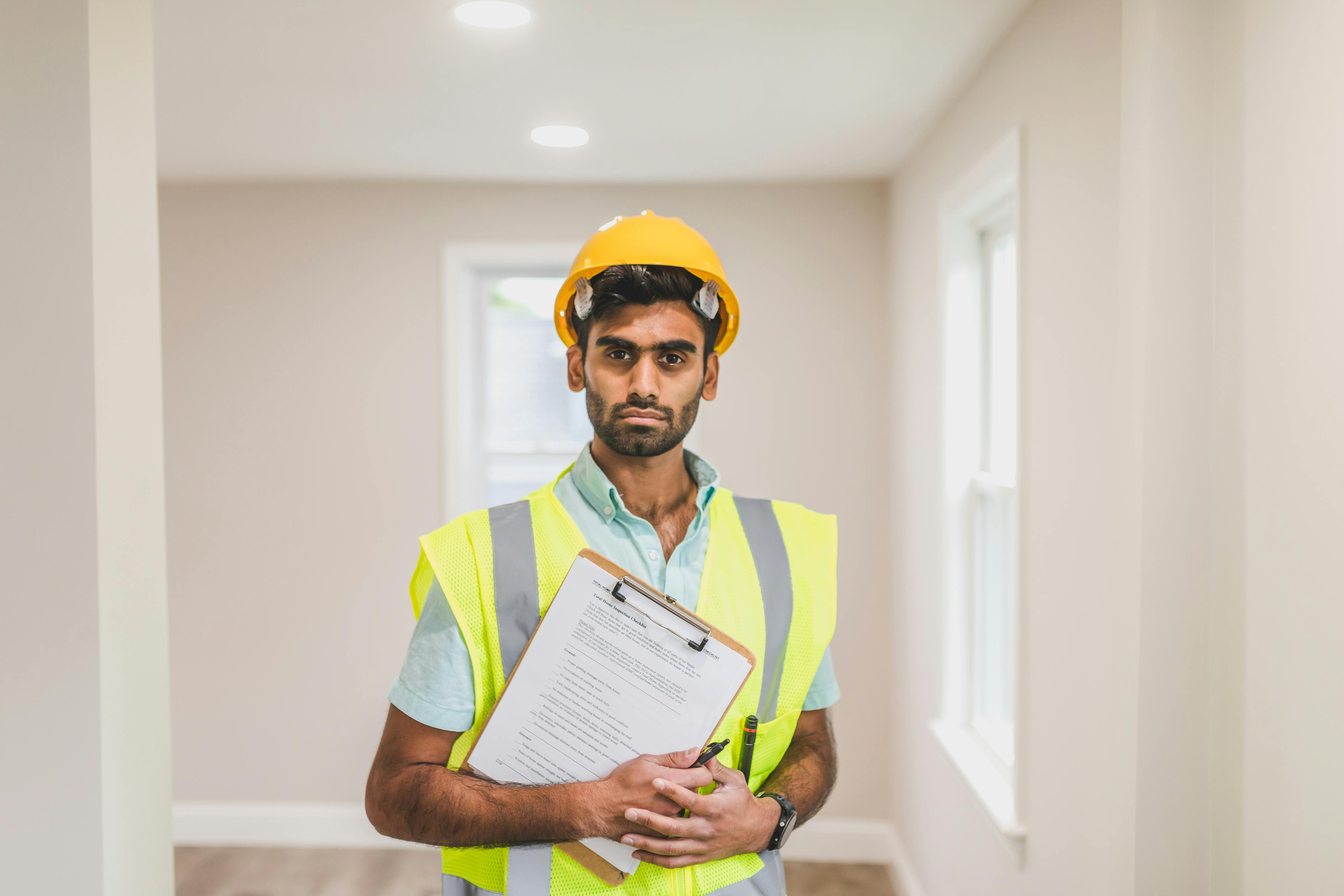 Technician with clipboard